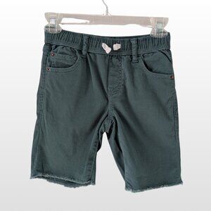 GAP Boys Green Drawstring Cutoff Denim Shorts